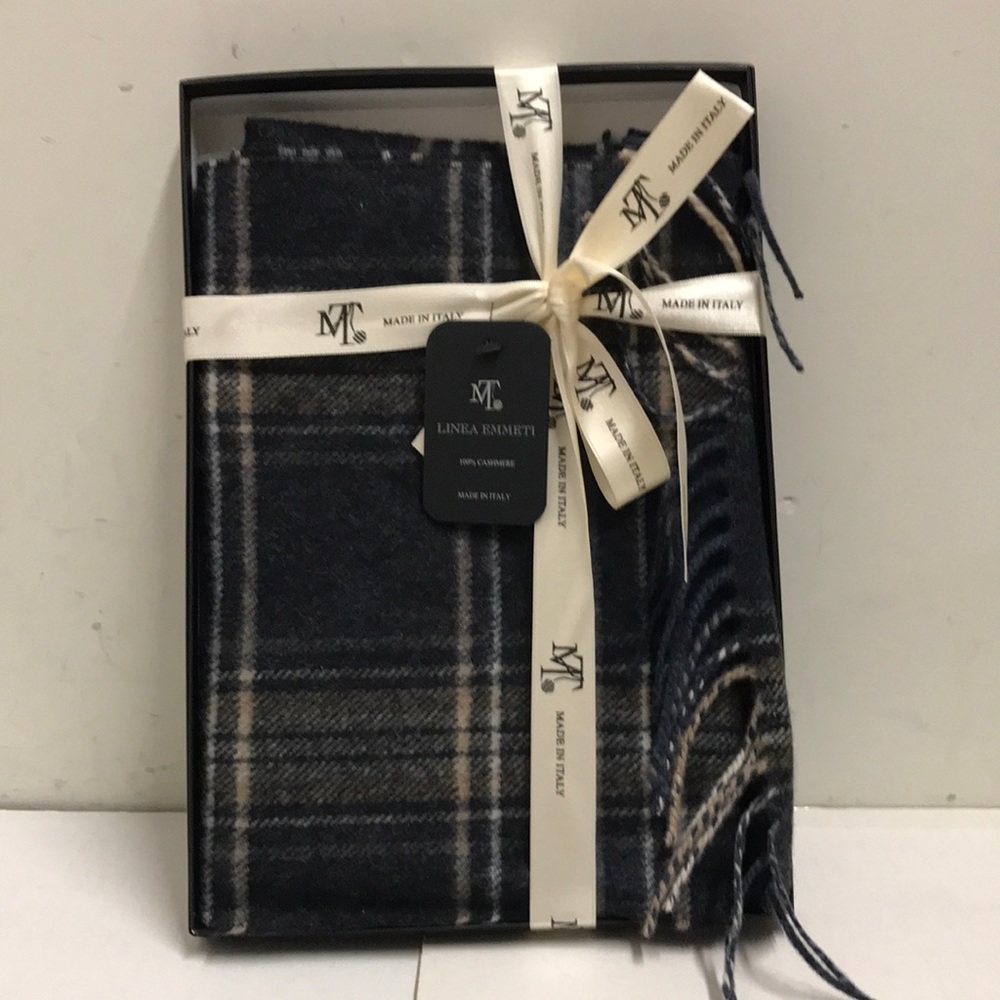 Linea Emmeti Cashmere Plaid Scarf